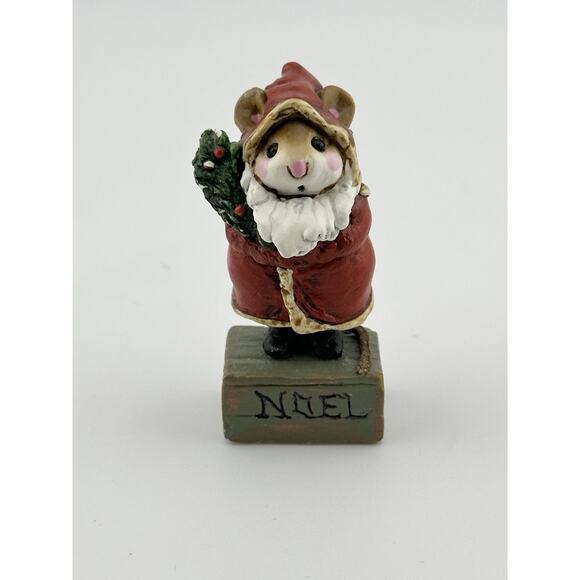 Wee Forest Folk "Father Chris-Mouse" 1989 AP M-146 Mouse Santa Figurine Retired - Picture 2 of 9
